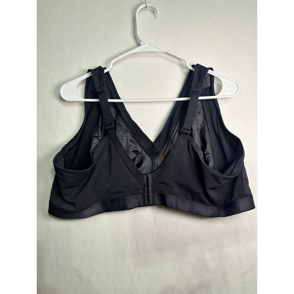 Catherines Intimates Black Wireless Full Coverage Bra Mesh Trim No Wire 50DD - Picture 5 of 7